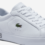 Lacoste נעלי ספורט מפורטות מעור Powercourt DZ4D0D2683 לבן ושחור 147 נשים - Image 6