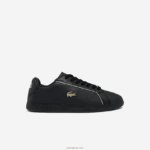 Lacoste נעלי ספורט מתכתי מעור בוגר DZ4D0D2757 שחור 02h נשים
