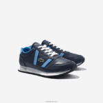 Lacoste נעלי ספורט סינטטי צבעוניים של שותף DZ4D0D3333 נייבי ותכלת 7e9 זוטרים - Image 2
