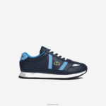 Lacoste נעלי ספורט סינטטי צבעוניים של שותף DZ4D0D3333 נייבי ותכלת 7e9 זוטרים