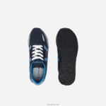 Lacoste נעלי ספורט סינטטי צבעוניים של שותף DZ4D0D3333 נייבי ותכלת 7e9 זוטרים - Image 4