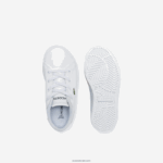 Lacoste נעלי ספורט סינטטיות של powercourt DZ4D0D2935 לבן 21 גרם תינוקות - Image 4