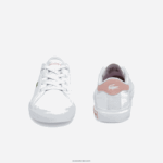 Lacoste נעלי ספורט סינטטיות של powercourt DZ4D0D2936 לבן וורוד בהיר 1y9 תינוקות - Image 5