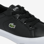 Lacoste נעלי ספורט סינטטיות של powercourt DZ4D0D2937 שחור ולבן 312 תינוקות - Image 6