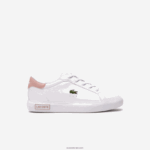 Lacoste נעלי ספורט סינטטיות של powercourt DZ4D0D3066 לבן וורוד בהיר 1y9 ילדים