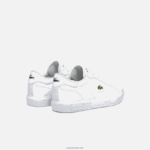 Lacoste נעלי ספורט סינטטיות של powercourt DZ4D0D3067 לבן 21 גרם ילדים - Image 3