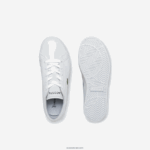 Lacoste נעלי ספורט סינטטיות של powercourt DZ4D0D3067 לבן 21 גרם ילדים - Image 4