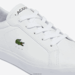 Lacoste נעלי ספורט סינטטיות של powercourt DZ4D0D3067 לבן 21 גרם ילדים - Image 6