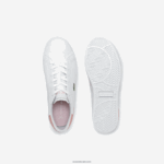 Lacoste נעלי ספורט סינטטיות של powercourt DZ4D0D3308 לבן וורוד בהיר 1y9 זוטרים - Image 4