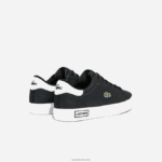 Lacoste נעלי ספורט סינטטיות של powercourt DZ4D0D3309 שחור ולבן 312 זוטרים - Image 3