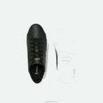 Lacoste נעלי ספורט סינטטיות של powercourt DZ4D0D3309 שחור ולבן 312 זוטרים - Image 4