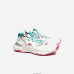 Lacoste נעלי ספורט סינתטיות וטקסטיל נוחות מחדש DZ4D0D2739 לבן ואדום 286 נשים - Image 2