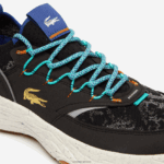 Lacoste נעלי ספורט סינתטיות וטקסטיל נוחות מחדש DZ4D0D1835 שחור ולבן 454 גברים - Image 6