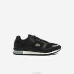 Lacoste נעלי ספורט סינתטיות וטקסטיל של partner piste DZ4D0D1720 שחור ואפור 231 גברים
