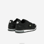 Lacoste נעלי ספורט סינתטיות וטקסטיל של partner piste DZ4D0D1720 שחור ואפור 231 גברים - Image 3