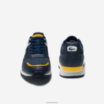 Lacoste נעלי ספורט סינתטיות וטקסטיל של partner piste DZ4D0D1721 צהוב נייבי 2 מ"ר גברים - Image 5