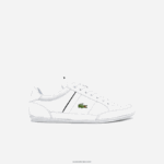 Lacoste נעלי ספורט סינתטיות ועור של chaymon DZ4D0D1724 לבן ושחור 147 גברים