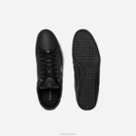 Lacoste נעלי ספורט סינתטיות ועור של chaymon DZ4D0D1833 שחור 02h גברים - Image 4