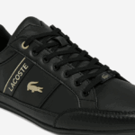 Lacoste נעלי ספורט סינתטיות ועור של chaymon DZ4D0D1833 שחור 02h גברים - Image 6