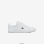 Lacoste נעלי ספורט סינתטיות ועור של chaymon DZ4D0D1867 לבן 21 גרם גברים
