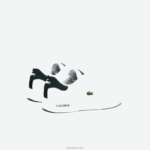 Lacoste נעלי ספורט סינתטיות לשרת תאומים DZ4D0D3320 לבן וירוק כהה 1r5 זוטרים - Image 3