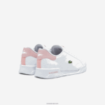 Lacoste נעלי ספורט סינתטיות לשרת תאומים DZ4D0D3321 לבן וורוד בהיר 1y9 זוטרים - Image 3