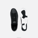 Lacoste נעלי ספורט סינתטיות לשרת תאומים DZ4D0D3319 שחור ולבן 312 זוטרים - Image 4