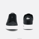 Lacoste נעלי ספורט סינתטיות לשרת תאומים DZ4D0D3319 שחור ולבן 312 זוטרים - Image 5