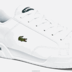Lacoste נעלי ספורט סינתטיות לשרת תאומים DZ4D0D3320 לבן וירוק כהה 1r5 זוטרים - Image 6