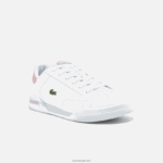 Lacoste נעלי ספורט סינתטיות לשרת תאומים DZ4D0D3321 לבן וורוד בהיר 1y9 זוטרים