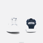 Lacoste נעלי ספורט סינתטיות לתואר שני DZ4D0D2972 לבן & נייבי 042 תינוקות - Image 5