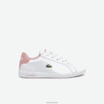 Lacoste נעלי ספורט סינתטיות לתואר שני DZ4D0D3231 לבן וורוד בהיר 1y9 ילדים