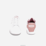 Lacoste נעלי ספורט סינתטיות לתואר שני DZ4D0D3330 לבן וורוד בהיר 1y9 זוטרים - Image 3
