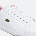 Lacoste נעלי ספורט סינתטיות לתואר שני DZ4D0D3330 לבן וורוד בהיר 1y9 זוטרים - Image 4
