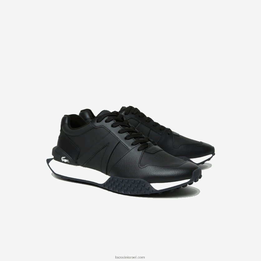 Lacoste נעלי ספורט סינתטיות מסוג l-spin דלוקס 2.0 DZ4D0D1763 שחור ולבן 312 גברים - Image 2