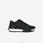 Lacoste נעלי ספורט סינתטיות מסוג l-spin דלוקס 2.0 DZ4D0D1763 שחור ולבן 312 גברים