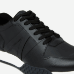 Lacoste נעלי ספורט סינתטיות מסוג l-spin דלוקס 2.0 DZ4D0D1763 שחור ולבן 312 גברים - Image 6