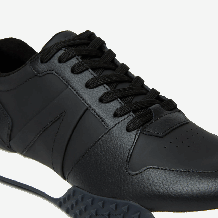 Lacoste נעלי ספורט סינתטיות מסוג l-spin דלוקס 2.0 DZ4D0D1763 שחור ולבן 312 גברים - Image 6