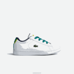 Lacoste נעלי ספורט סינתטיות של carnaby DZ4D0D2985 לבן/ירוק 082 תינוקות