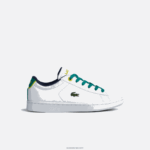 Lacoste נעלי ספורט סינתטיות של carnaby DZ4D0D3331 לבן/ירוק 082 זוטרים