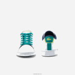 Lacoste נעלי ספורט סינתטיות של carnaby DZ4D0D3331 לבן/ירוק 082 זוטרים - Image 4