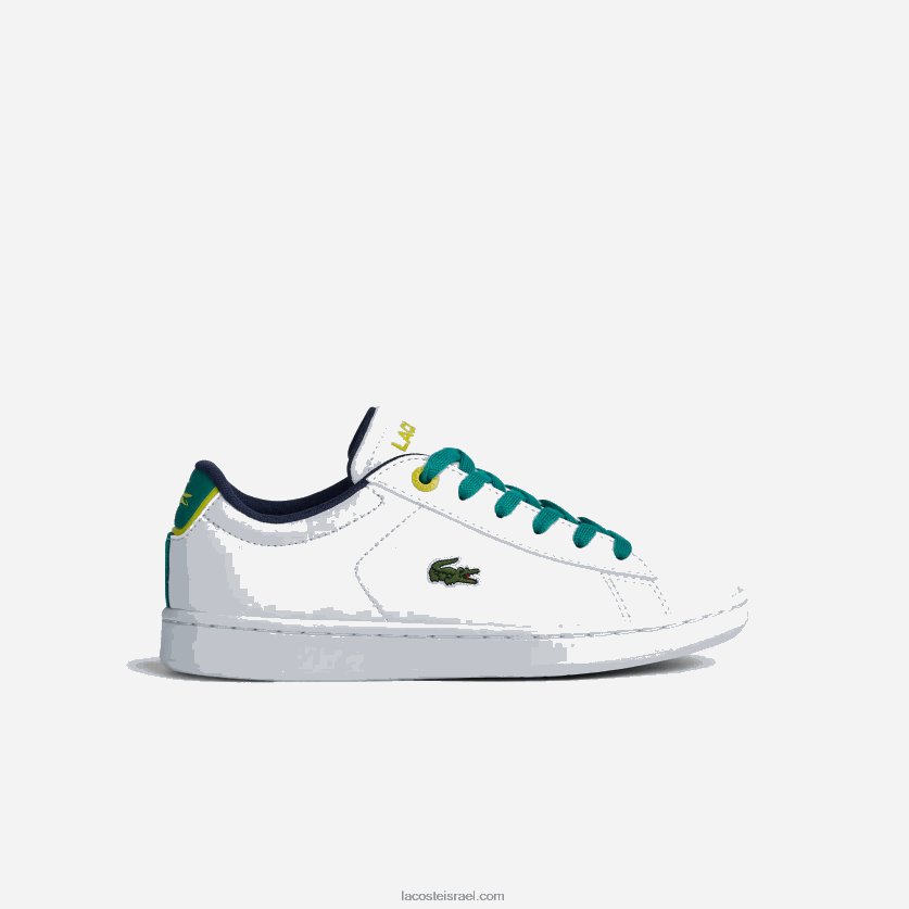 lacoste_d7a0d7a2d79cd799_d7a1d7a4d795d7a8d798_d7a1d799d7a0d7aad798d799d795d7aa_d7a9d79c_carnaby_dz4d0d3331_d79cd791d79f_d799d7a8d7.png Lacoste נעלי ספורט סינתטיות של carnaby DZ4D0D3331 לבן/ירוק 082 זוטרים - Image 1