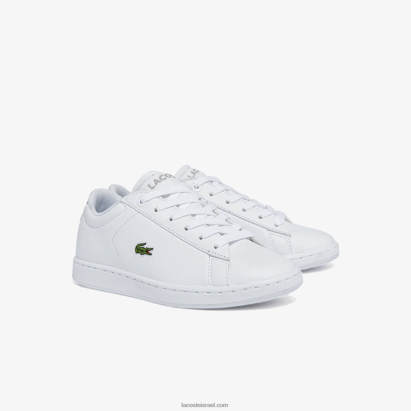 Lacoste נעלי ספורט סינתטיות של carnaby evo bl DZ4D0D3226 לבן 21 גרם ילדים - Image 2