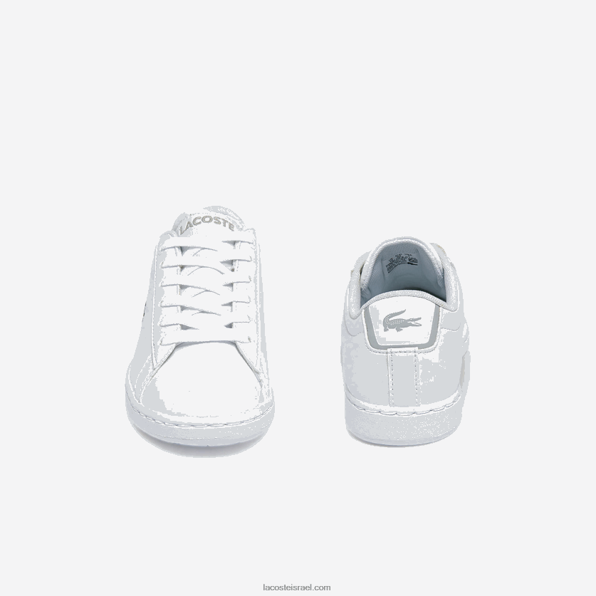 Lacoste נעלי ספורט סינתטיות של carnaby evo bl DZ4D0D3226 לבן 21 גרם ילדים - Image 4