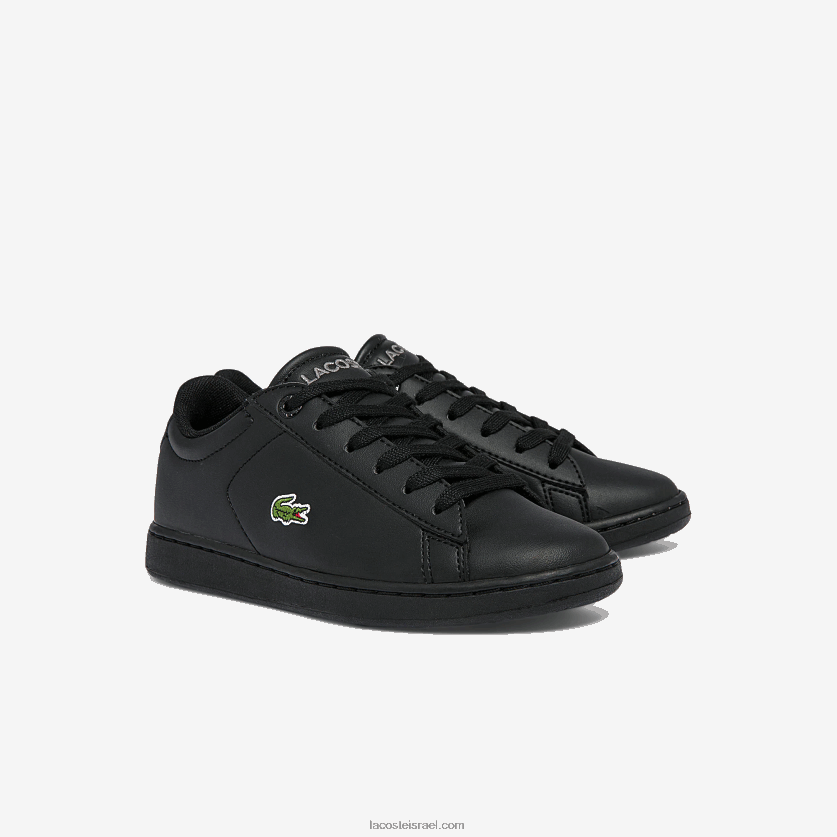 Lacoste נעלי ספורט סינתטיות של carnaby evo bl DZ4D0D3227 שחור 02h ילדים - Image 2