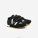 Lacoste נעלי ספורט סינתטיות של שותף DZ4D0D3239 שחור ולבן 312 ילדים - Image 2