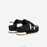 Lacoste נעלי ספורט סינתטיות של שותף DZ4D0D3239 שחור ולבן 312 ילדים - Image 3