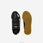 Lacoste נעלי ספורט סינתטיות של שותף DZ4D0D3239 שחור ולבן 312 ילדים - Image 4