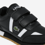 Lacoste נעלי ספורט סינתטיות של שותף DZ4D0D3239 שחור ולבן 312 ילדים - Image 6