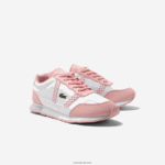 Lacoste נעלי ספורט סינתטיות של שותף DZ4D0D3311 לבן וורוד b53 זוטרים - Image 2